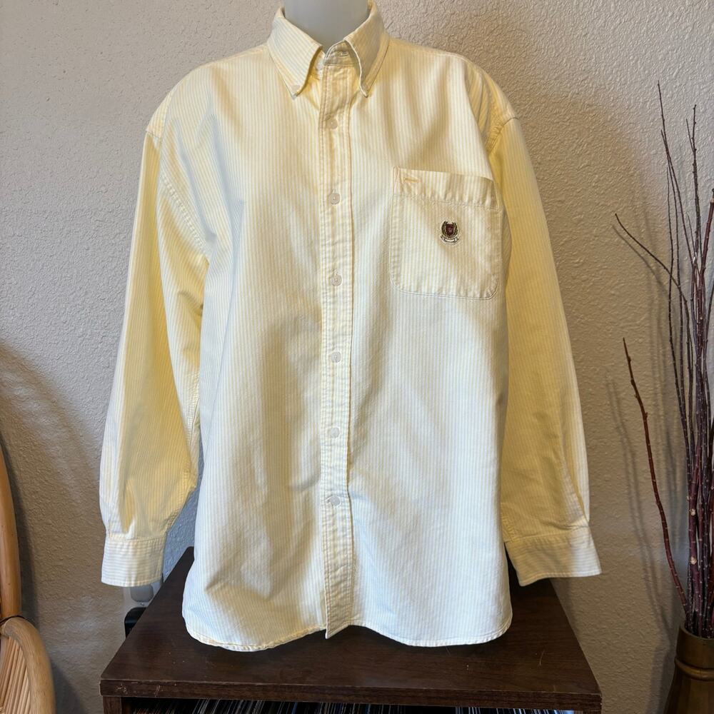 VTG yellow button up
